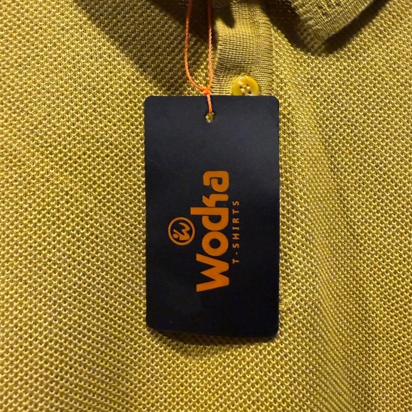 Wocka Mens XXL Polo Shirt Mustard Yellow Short Sleeve 100% Cotton - Picture 4 of 5